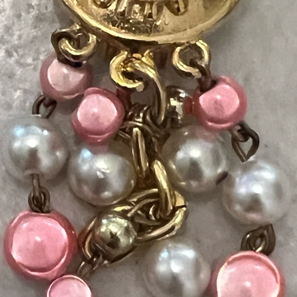 1980's Style Clip on earrings with Japanese beads - Picture 2 of 3